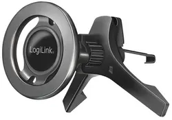 LogiLink Support magnétique 3 points pour smartphone, noir