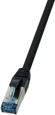 LogiLink Câble Patch, Cat.6A, S/FTP, 10 m, noir, PUR