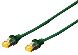 DIGITUS Câble de brassage Cat.6A, S/FTP, 1,0 m, vert