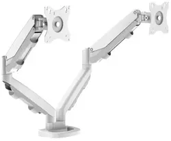 Fellowes Bras porte-Ã©crans double Eppa, blanc