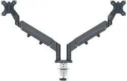 LEITZ Bras double pour Ã©crans Ergo Dual, gris foncÃ©