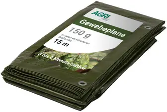 AGRIplus Bâche toile avec oeillets, 3 x 4 m, 150 g, vert