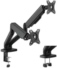 LogiLink Bras support double, longueur du bras: 450 mm, noir