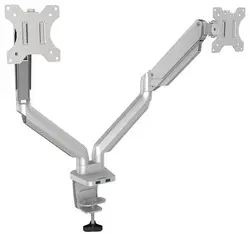 Fellowes Bras porte-Ã©crans double Platinum Series, argent