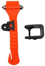 LEINA Marteau de secours, avec coupe ceinture, orange