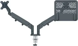 LEITZ Bras pour Ã©cran Ergo avec support ordinateur portable