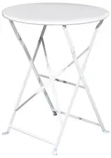 PAPERFLOW Table d'extérieur pliante EDEN, rond, blanc