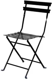 PAPERFLOW Chaise pliante d'extérieur EDEN, set de 2, noir