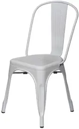 PAPERFLOW Chaise visiteur d'extérieur URBAN, set de 2, blanc