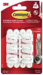 3M Command Mini-crochet,  plastique, taille: S, blanc