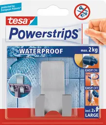 tesa Powerstrtips Support pour rasoirs "WAVE" WATERPROOF