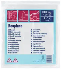 WESTEX Bâche de chantier LDPE, 75 microns, 4 x 5m, noir