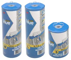 3M ScotchBlue Film de protection avec ruban pour peinture, S