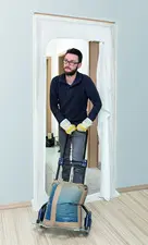 WESTEX Porte anti-poussière, non-tissé, (l)1.100x(H)2.200 mm
