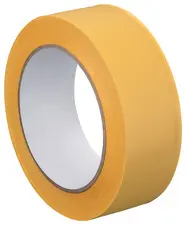 WESTEX Ruban de plâtrage PVC rainuré, 38 mm x 33 m, jaune