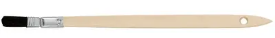 WESTEX Pinceau plat soie naturelle noire, 15 mm, courbé