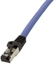 LogiLink Câble patch premium, Cat. 8.1, S/FTP, 3,0 m, bleu