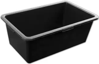 Bradas Auge de maçon, en PVC, 90 litres, noir