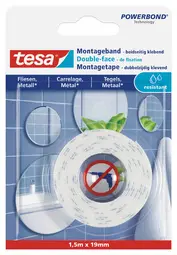 tesa Adhésif double face de montage Powerbond pour carrelage