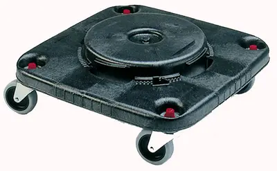 Rubbermaid Socle pour collecteur BRUTE carré, noir