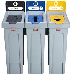 Rubbermaid Etiquettes pour la station de recyclage Slim Jim
