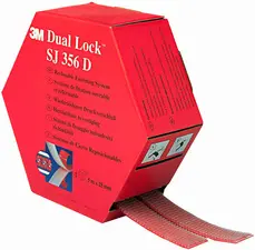3M Fixation auto-agrippante Dual Lock SJ356D, translucide