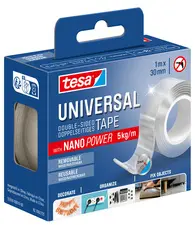 tesa Ruban adhésif double face NANO POWER, 30 mm x 1 m