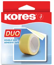 Kores Ruban adhésif à double face, 15 mm x 5 m