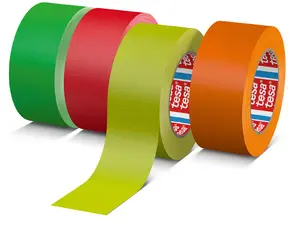 tesa Ruban adhésif 4671 Fluo, 19 mm x 25 m, orange fluo