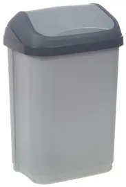 keeeper Poubelle "swantje", 10 litres, argent / graphite