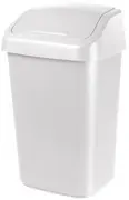 orthex Poubelle à couvercle basculant, 10 litres, blanc