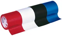 Rubafix Ruban toile, se découpe à la main, plastifié, rouge