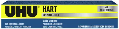 UHU Colle spéciale HART, avec solvants, tube de 125 g