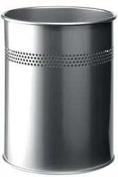DURABLE Corbeille à papier METALLique, rond, 15 litres