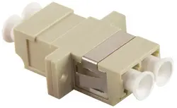 LogiLink Coupleur fibre optique, 2x LC-Duplex, beige