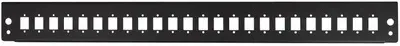 LogiLink Façade pour tiroir optique 19", 24 ports, noir