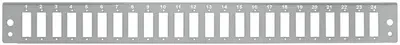 LogiLink Façade pour tiroir optique 19" 24 ports, gris clair