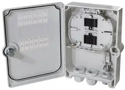 LogiLink Boîte d'épissure FTTH/FTTB, pour 24 fibres max.