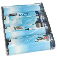STARPAK Sac pour conteneur à ordures, noir, 120 litres