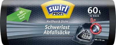swirl Profi Sac poubelle renforcé, 240 litres, noir