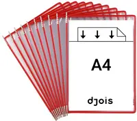 djois by tarifold Poche à pivot, A4, rouge