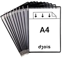djois by tarifold Poche à pivot, A4, noir