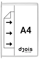 djois by tarifold Poche à pivot, A4, gris