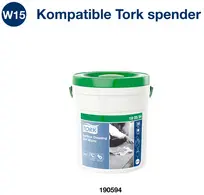 TORK Chiffon humide de nettoyage de surfaces, recharge