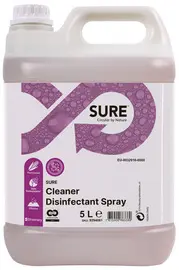 SURE Nettoyant désinfectant "Cleaner Disinfectant", 5 litres