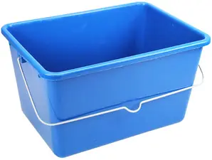 Peggy Perfect Seau avec anse en acier, 12 litres, bleu