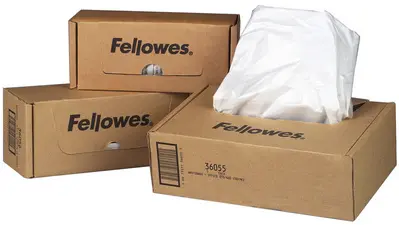 Fellowes Sac à déchets pour destructeur de documents, 227 L