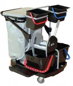 TASKI Chariot de ménage DI Enviro Trolley Wet, noir / gris