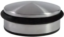 ALBA Butoir de porte, en acier, diamètre: 102 mm, argent