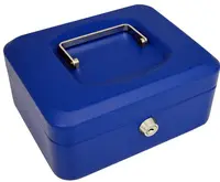 pavo Caisse à monnaie, (L)150 x (P)115 x (H)80 mm, bleu